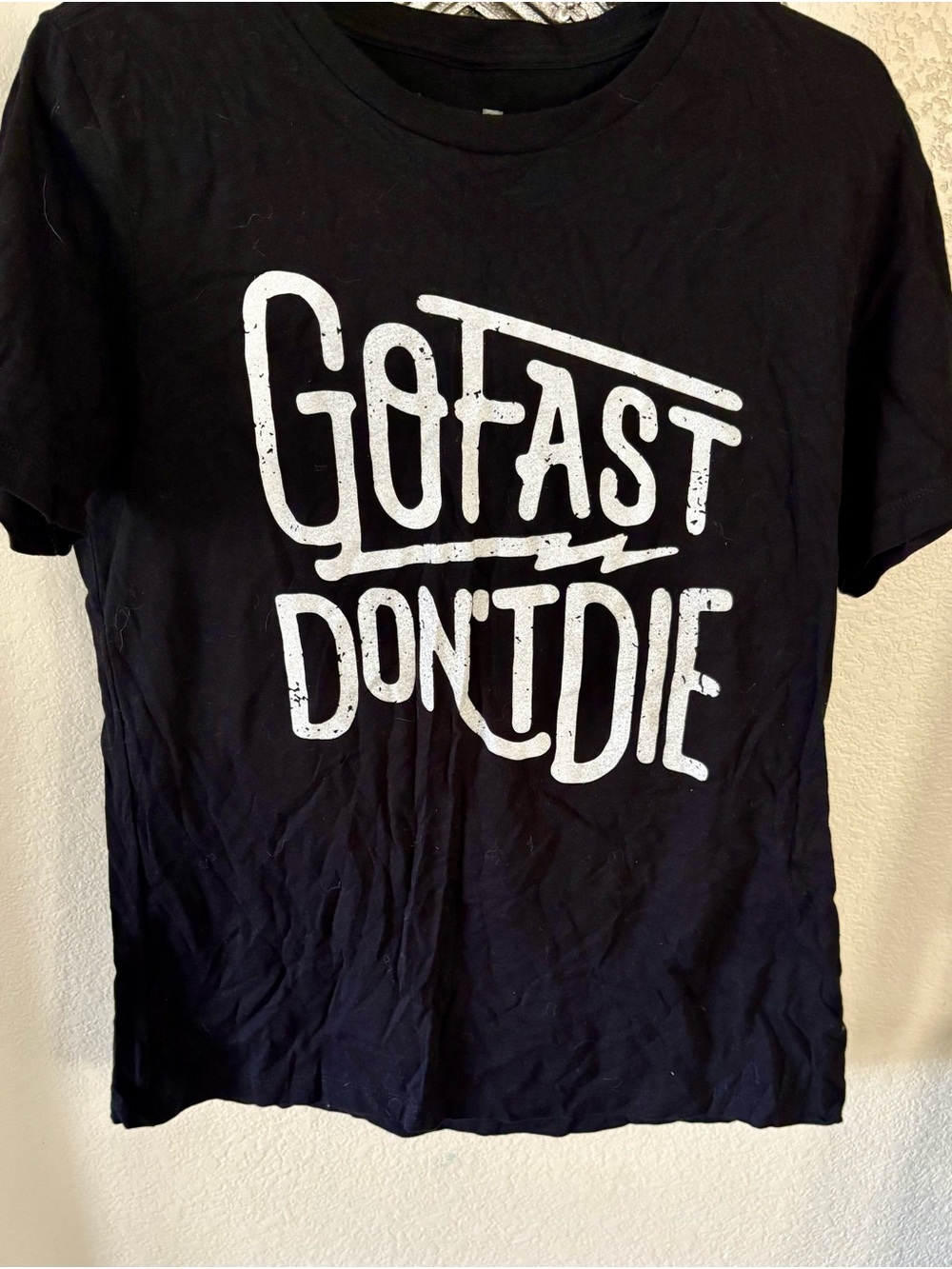 Go Fast Don't Die Graphic Tee - Black